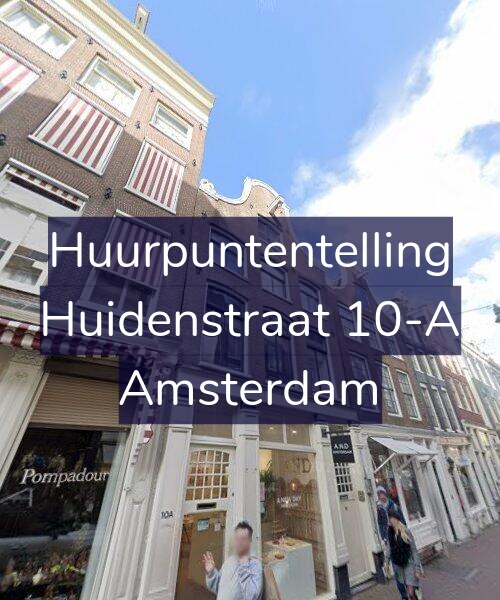 Foto gevel Huurpuntentelling voor Huidenstraat 10-A, Amsterdam