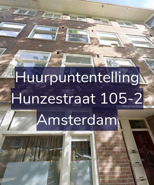 Foto gevel Huurpuntentelling voor Hunzestraat 105-2, Amsterdam