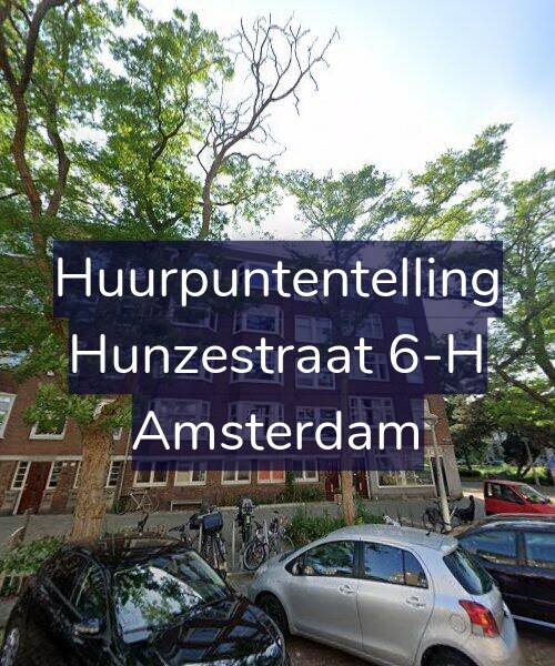 Foto gevel Huurpuntentelling voor Hunzestraat 6-H, Amsterdam
