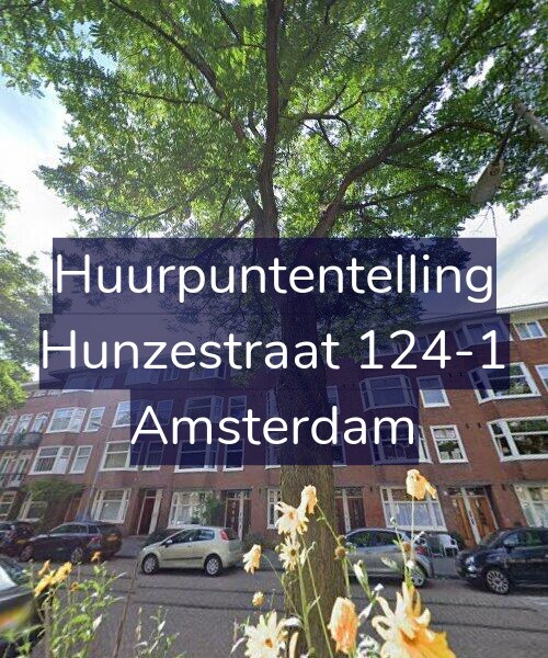 Foto gevel Huurpuntentelling voor Hunzestraat 124-1, Amsterdam