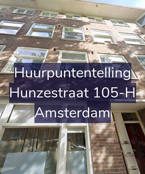 Foto gevel Huurpuntentelling voor Hunzestraat 105-H, Amsterdam