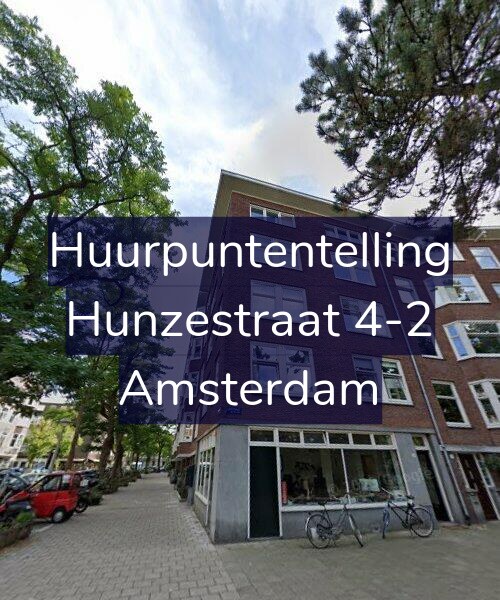 Foto gevel Huurpuntentelling voor Hunzestraat 4-2, Amsterdam