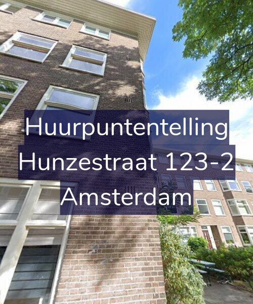 Foto gevel Huurpuntentelling voor Hunzestraat 123-2, Amsterdam