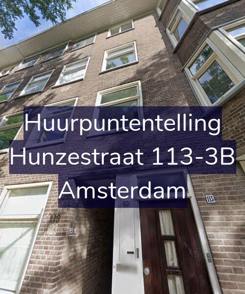 Foto gevel Huurpuntentelling voor Hunzestraat 113-3B, Amsterdam