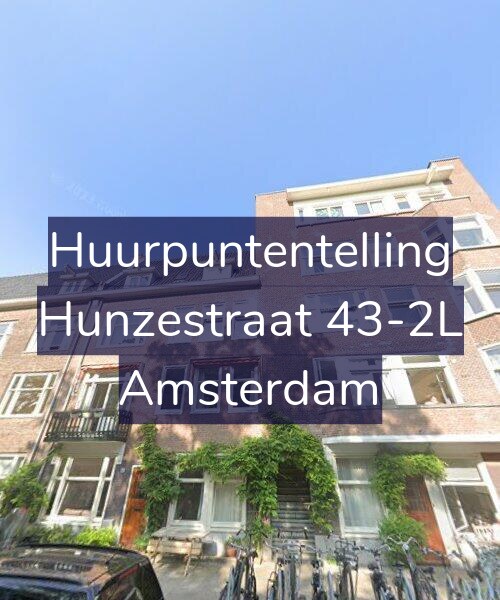 Foto gevel Huurpuntentelling voor Hunzestraat 43-2L, Amsterdam