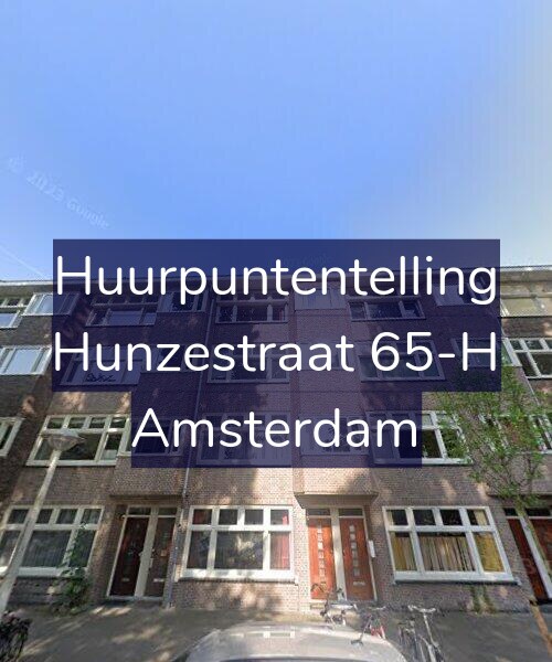 Foto gevel Huurpuntentelling voor Hunzestraat 65-H, Amsterdam