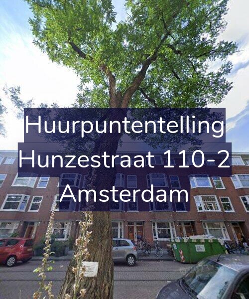 Foto gevel Huurpuntentelling voor Hunzestraat 110-2, Amsterdam