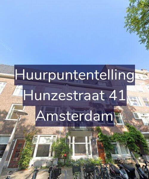 Foto gevel Huurpuntentelling voor Hunzestraat 41, Amsterdam