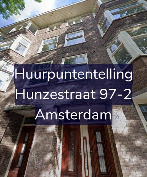 Foto gevel Huurpuntentelling voor Hunzestraat 97-2, Amsterdam