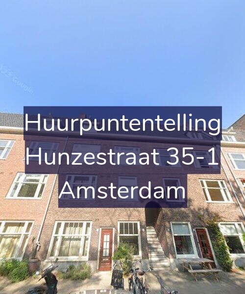 Foto gevel Huurpuntentelling voor Hunzestraat 35-1, Amsterdam
