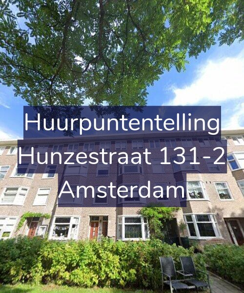 Foto gevel Huurpuntentelling voor Hunzestraat 131-2, Amsterdam