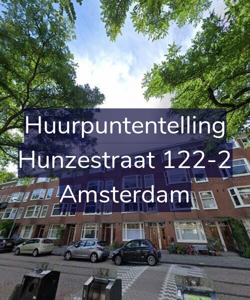 Foto gevel Huurpuntentelling voor Hunzestraat 122-2, Amsterdam