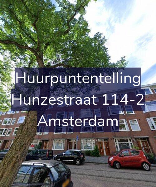 Foto gevel Huurpuntentelling voor Hunzestraat 114-2, Amsterdam