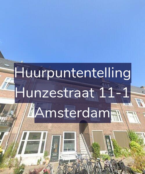 Foto gevel Huurpuntentelling voor Hunzestraat 11-1, Amsterdam