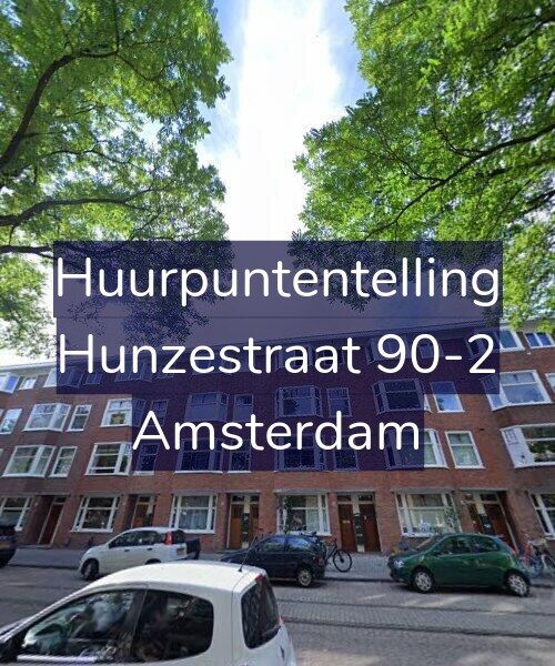 Foto gevel Huurpuntentelling voor Hunzestraat 90-2, Amsterdam