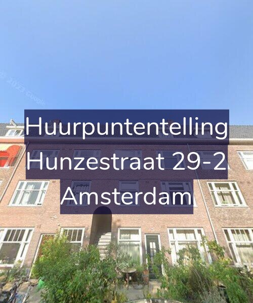 Foto gevel Huurpuntentelling voor Hunzestraat 29-2, Amsterdam