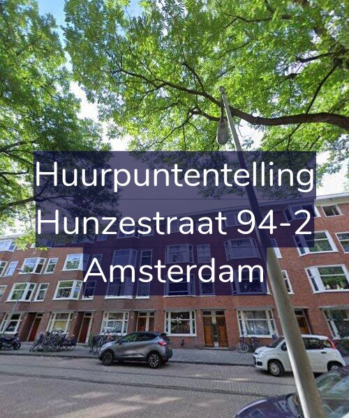 Foto gevel Huurpuntentelling voor Hunzestraat 94-2, Amsterdam