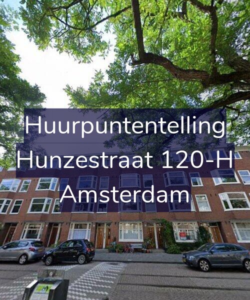 Foto gevel Huurpuntentelling voor Hunzestraat 120-H, Amsterdam