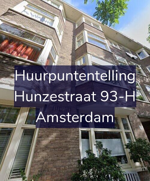 Foto gevel Huurpuntentelling voor Hunzestraat 93-H, Amsterdam