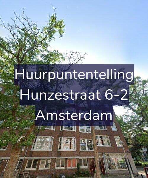 Foto gevel Huurpuntentelling voor Hunzestraat 6-2, Amsterdam
