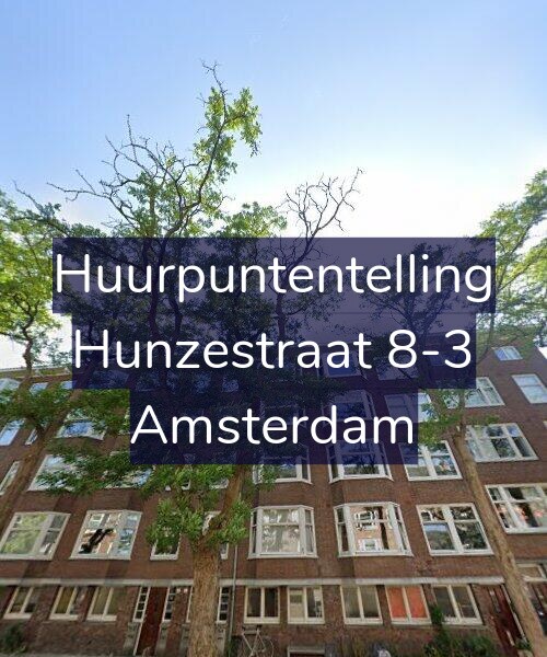 Foto gevel Huurpuntentelling voor Hunzestraat 8-3, Amsterdam