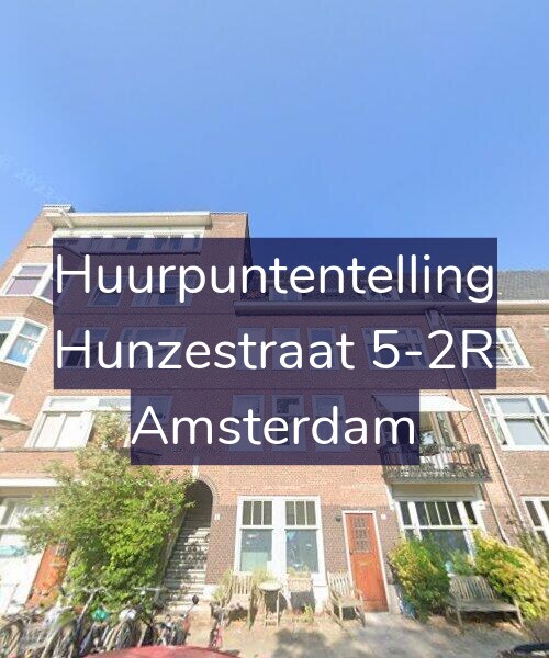 Foto gevel Huurpuntentelling voor Hunzestraat 5-2R, Amsterdam