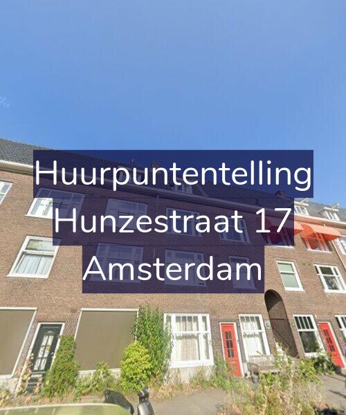 Foto gevel Huurpuntentelling voor Hunzestraat 17, Amsterdam