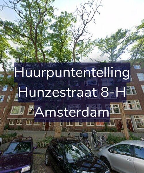 Foto gevel Huurpuntentelling voor Hunzestraat 8-H, Amsterdam
