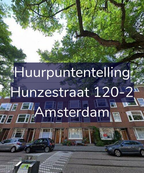 Foto gevel Huurpuntentelling voor Hunzestraat 120-2, Amsterdam