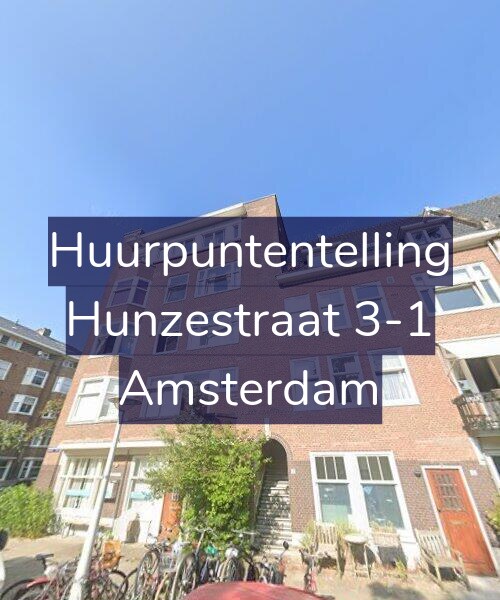 Foto gevel Huurpuntentelling voor Hunzestraat 3-1, Amsterdam