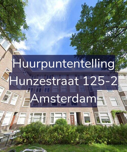 Foto gevel Huurpuntentelling voor Hunzestraat 125-2, Amsterdam