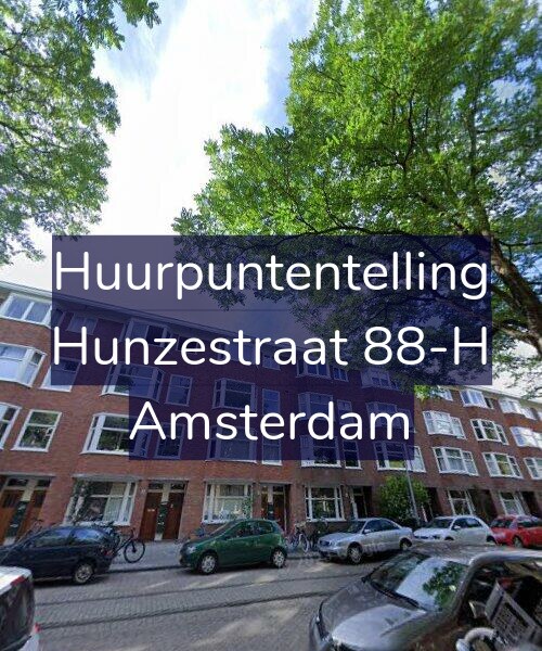 Foto gevel Huurpuntentelling voor Hunzestraat 88-H, Amsterdam