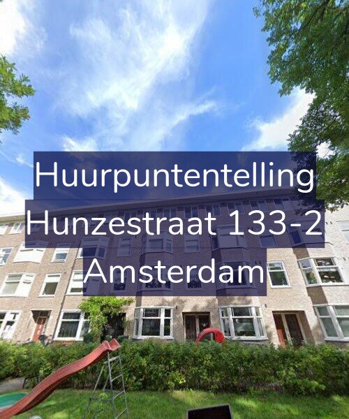 Foto gevel Huurpuntentelling voor Hunzestraat 133-2, Amsterdam