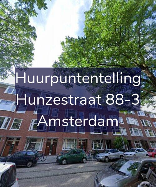 Foto gevel Huurpuntentelling voor Hunzestraat 88-3, Amsterdam