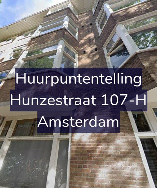 Foto gevel Huurpuntentelling voor Hunzestraat 107-H, Amsterdam