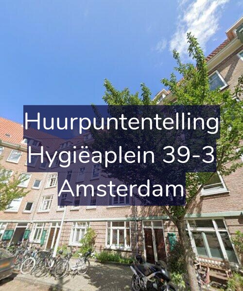 Foto gevel Huurpuntentelling voor Hygiëaplein 39-3, Amsterdam