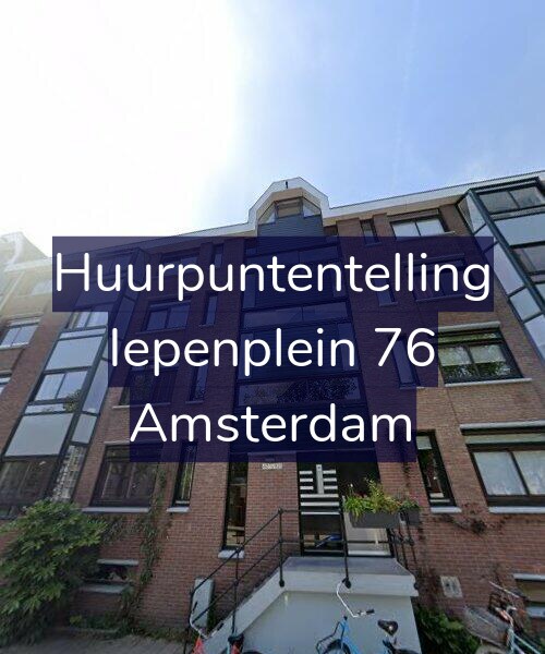 Foto gevel Huurpuntentelling voor Iepenplein 76, Amsterdam