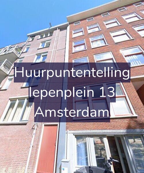 Foto gevel Huurpuntentelling voor Iepenplein 13, Amsterdam