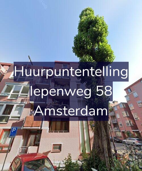 Foto gevel Huurpuntentelling voor Iepenweg 58, Amsterdam