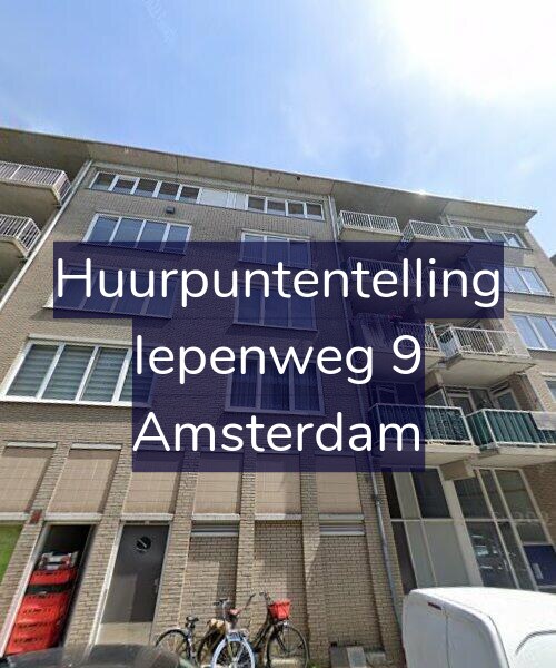Foto gevel Huurpuntentelling voor Iepenweg 9, Amsterdam