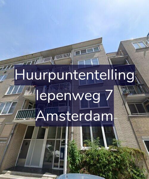 Foto gevel Huurpuntentelling voor Iepenweg 7, Amsterdam