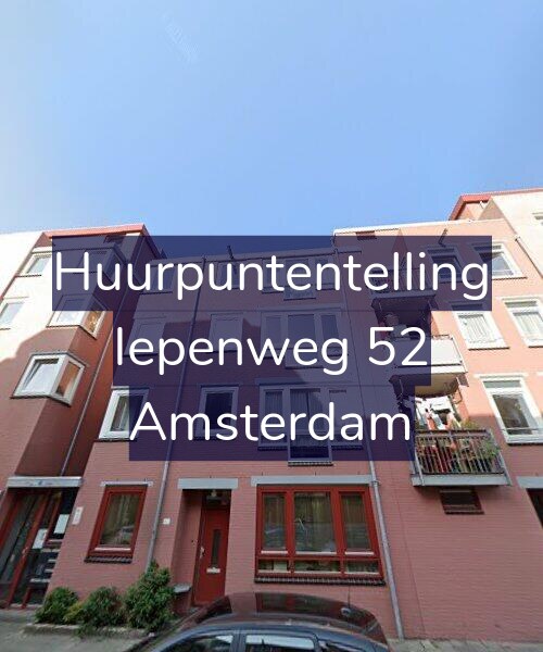 Foto gevel Huurpuntentelling voor Iepenweg 52, Amsterdam