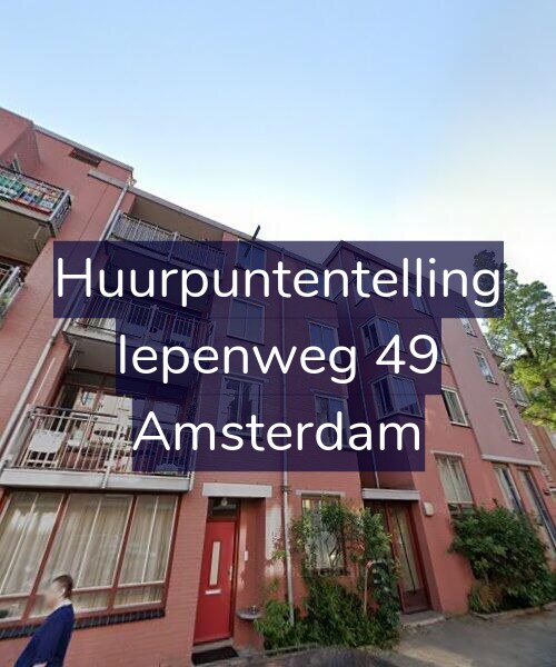Foto gevel Huurpuntentelling voor Iepenweg 49, Amsterdam
