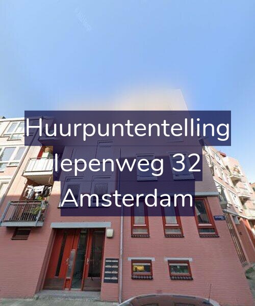 Foto gevel Huurpuntentelling voor Iepenweg 32, Amsterdam