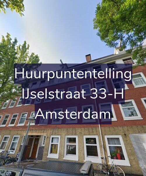 Foto gevel Huurpuntentelling voor IJselstraat 33-H, Amsterdam