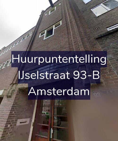 Foto gevel Huurpuntentelling voor IJselstraat 93-B, Amsterdam