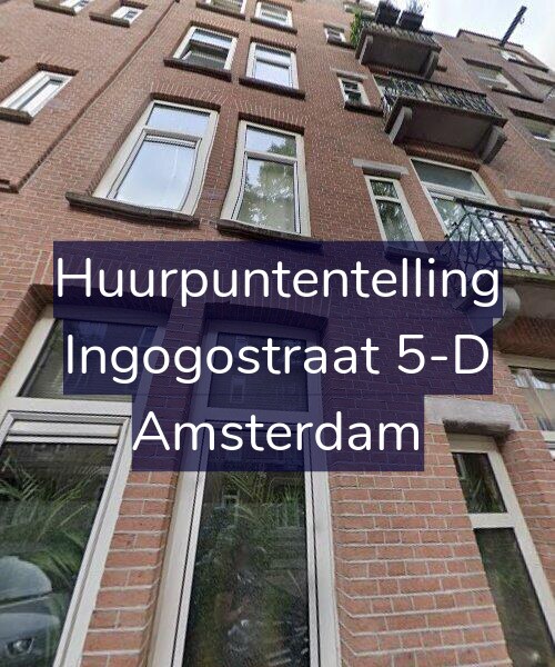 Foto gevel Huurpuntentelling voor Ingogostraat 5-D, Amsterdam
