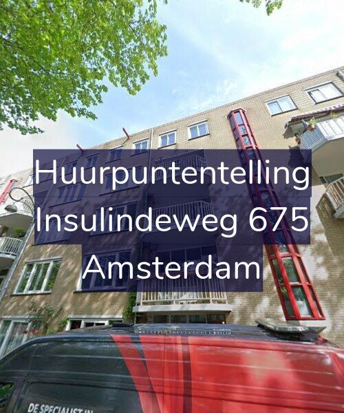 Foto gevel Huurpuntentelling voor Insulindeweg 675, Amsterdam