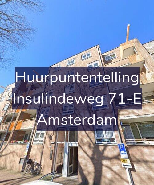 Foto gevel Huurpuntentelling voor Insulindeweg 71-E, Amsterdam