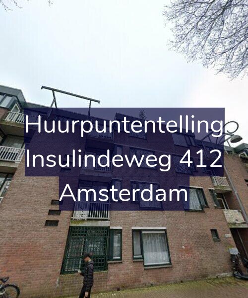 Foto gevel Huurpuntentelling voor Insulindeweg 412, Amsterdam